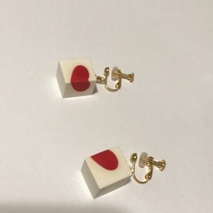Cubic Heart Earrings